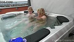 Anna Lynx and Camilla's steamy spa date ends up in a wild romp