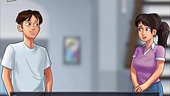 Interactive erotic game walkthrough for Summertime Saga 245 on PC