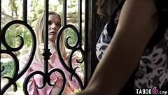 Petite teen gets her muff diving desires fulfilled by MILF