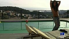 Yesenia Rock Strips on Balcony for Neighbors