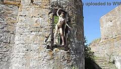 Nude photos at abandoned Totleben Island military base