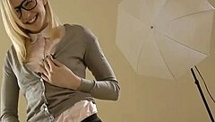 British amateur teen gets a facial from an older man