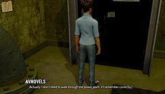 Big-boobed women in animated porn game