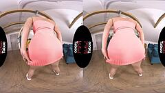 Blonde's Shaved Pussy Masturbation in POV