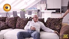 i'm the marvelous young chick begging the old gentleman to fuck my ass hard.