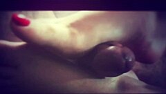 homemade footjob fantasy unfolds in amateur setting