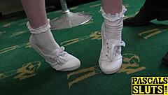 petite british sub swallows after rough bdsm