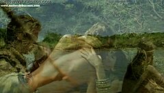 Retro blue movies feature hot babes in Dino Valley