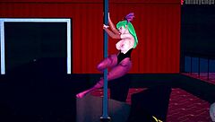 Morrigan Table Dance Full Halloween Special On Sheer Fantasyking3