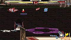 Jessica battles Warugiria in paid hentai character sex scene