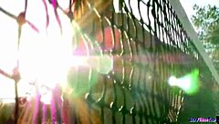 does this stockinged milf babe suck your cock outdoors?