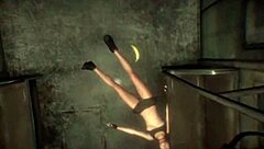 Dog with big cock makes her mouth and pussy creampie twice