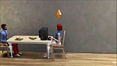 Peeping on cheating wife in blue velvet 😏