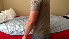 Sarah, the blonde MILF, takes rough anal pain in homemade action. Her fat body shakes with every thrust.