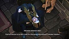 Dame onthult haar geheim in 3D hentai