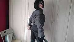 Lavinia is beautiful and she wears a man’s outfit