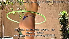 Beautiful natural tits and great ass, retro 2015 shoot