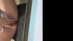 Solo masturbation with squirting orgasm