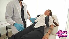 Shy doctor examines and seduces his new patient