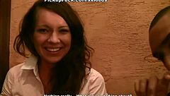 Brunette Sucks Black Cock for Cash