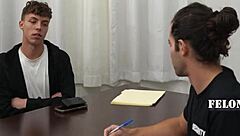 caught stealing? seduce the horny guard for rough assfucking in garage