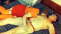 why does granny velma dinkley suck that gilf cock so hard?