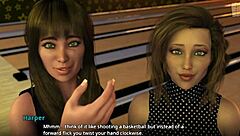 3D porn video of watching a cheer routine with big ass and tits