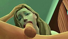 she keeps sucking gooey & intense face fuck