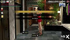 Hentai video with pole dancing and anime babes in erotic games
