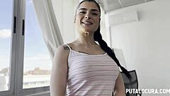 Horny woman with big tits gets fucked passionately and swallows every drop