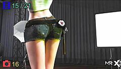 fashionbusiness pole dancing first time in 3d game