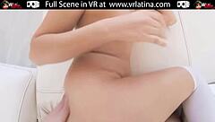 VRLatina: Cute Latina Bouncing on Cock in VR?