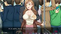 Public train ride turns into wild hentai action