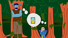 Elf bara takes big cock