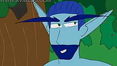 Elf bara takes big cock