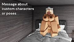 Rich girl in Roblox gets anime sex in different positions