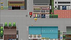 Loira tenta ajudar e acaba presa no telhado da casa dos mendigos