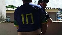 fucking young guy on rooftop with neighbors watching