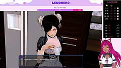 3D Vtuber Lewdneko in a naughty hotel adventure