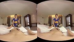 my roommate in the dorm, what happens in this 3d virtual scene?