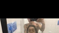 Having sex in bathroom, cum on face 😏