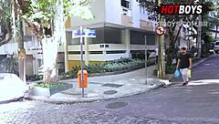 Brazilian girl charms for anal with big black cock