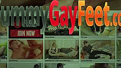 A gay teenager has sex with his feet