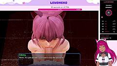 3D Vtuber Lewdneko in a naughty hotel adventure