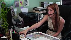 Mature Cougar Licks Cute Redhead Girl Intensely