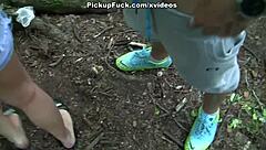 Ebony hard fuck girl in the forest for 200 euros