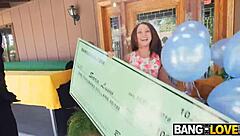 hey, watch these blonde and brunette lesbians lick each other's pussies with vibrators!