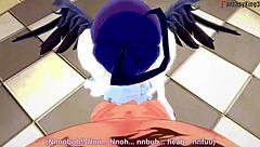 albedo feels intense pleasure having sex in overlord hentai, her emotions running wild