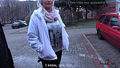 Busty Milf Whore Picked Up On Street For Rough Van Sex With Monster Cock.