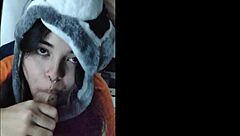 I can't resist her; this cute teen 18+ babe loves deepthroat.